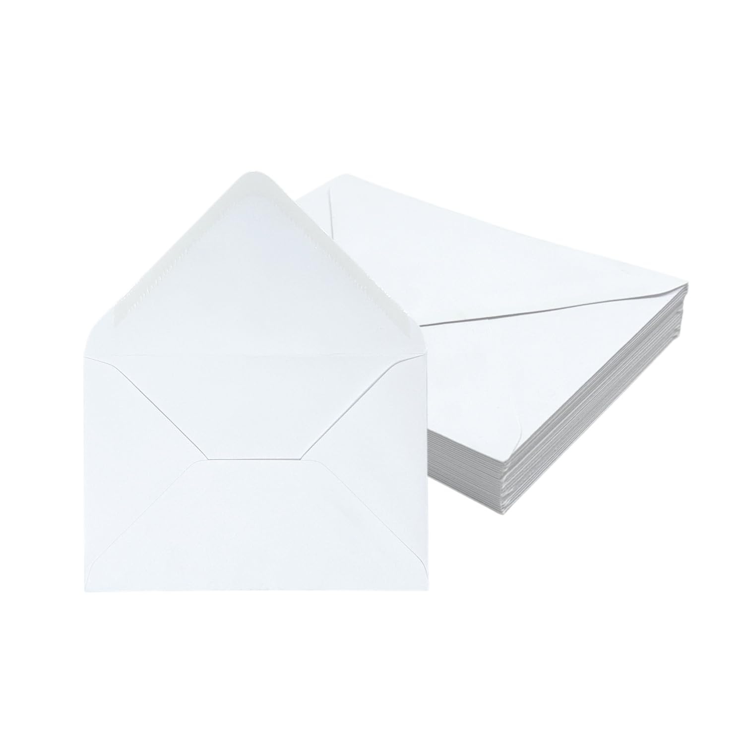 Pack of 50 White 108x152mm Gummed Envelopes – 100gsm Premium Paper for Greeting Cards, Invitations, Thank‑You Notes & Letters
