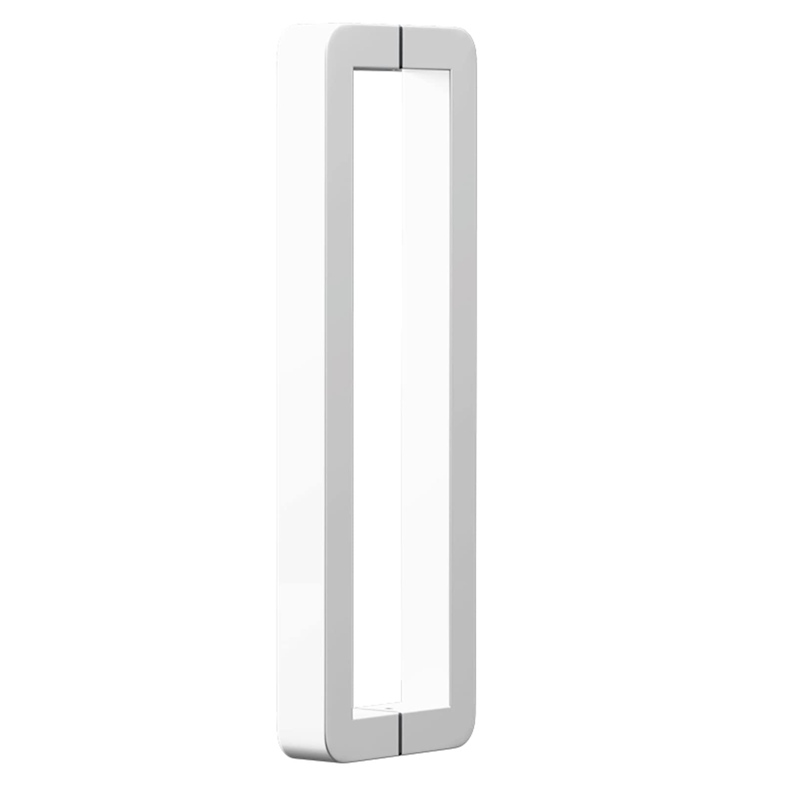 MXXQRHF 16-Inch Glass Sliding Barn Door Handle, Double-Sided Pull Bar for Front Door/Shower, White Color, 42.5cm Length, Durable and Stylish Accessory