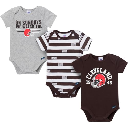 Image of Gerber NFL Baby Boys 3-Pack Onesie Bodysuit