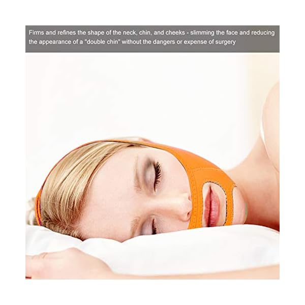 Face-Slimming-Mask-Face-Lifting-Slimming-Belt-Slim-Lift-Tighten-Skin-Bandage-Double-Chin-Slimming-Belt-for-Compact-Facial-SkinOrange Double Chin Reducer, Face Slimming Mask Face Lifting Belt Slim Tighten Skin Bandage Double Chin Slimming Belt for Compact Facial Skin(Orange)