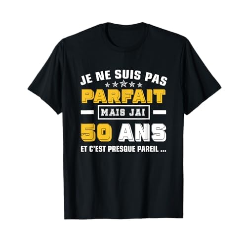 T-shirt 50 ans anniversaire homme