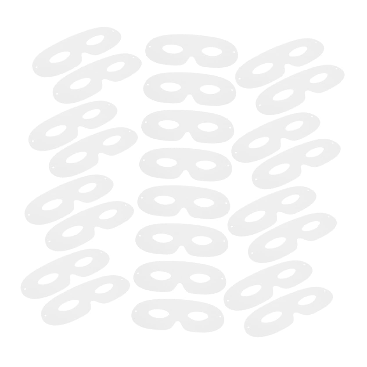 Abaodam 80pcs Blank Craft Masks Hand-painted Paper Masks for Halloween Birthdays Parties Cosplay Creative Art Activity for Boys and Girls and Adults for Family Bonding