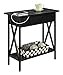 Convenience Concepts Tucson Flip Top End Table with Charging Station 23.75