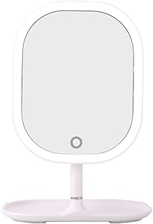 Espejo de maquillaje recargable con iluminaci...