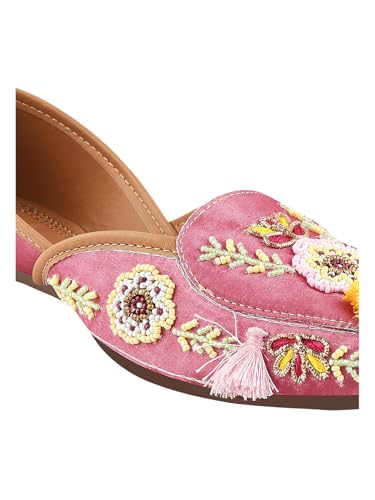 Image of SilverArrow Traditional Style, Modern Comfort Jutti Comfortable Flat Fancy Bellies for Womens and Girls