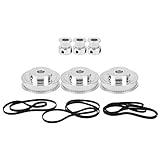 20/60 Teeth Synchronous Wheel with 2GT Timing Belt Set - 8mm Bore for Milling, Drilling, and Hobbing Machines - Industrial - Grade Robustness and Accuracy