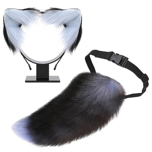 Oreilles d'animaux cosplay Halloween avec bandeau peluche pour bal masqué et Noël