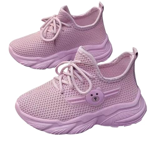 Childrens Mesh Breathable Sneakers Outdoor Running Sport Shoes Lace Chunky Sole Boys Girls School Sneaks Lightweight