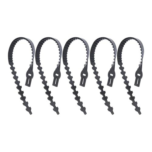 Lot de 5 Sangles réglables en Caoutchouc Robuste pour d'arbres | Attaches de Jardin Flexibles pour arbustes, vignes et Arbres | Attaches de Soutien torsadées pour stabiliser Les Branches