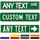 4x18 Inch Rust-Free Aluminum Street Sign, Custom Reflective Metal Road Signs, Single/Double Sided, Indoor Outdoor Use - .040 Durable & Weatherproof