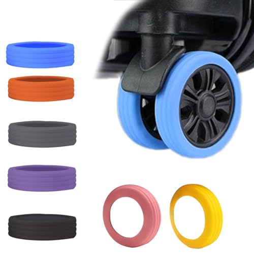 8 capas de rodas elegantes e duráveis para malas mantêm suas rodas em ótimas condições. Capas protet