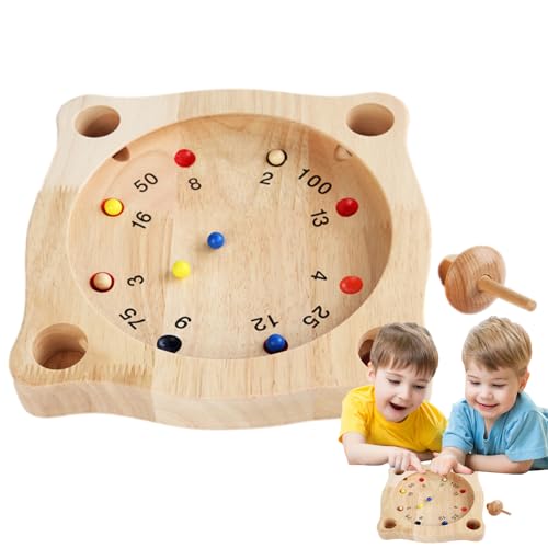 itrimaka Juego de Mesa Chino, Juegos de Madera para la Familia - Brújula de Juguetes de ajedrez de Madera,Juegos educativos Inteligentes, Juguete de interacción Entre Padres e Hijos, diversión