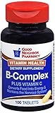 GNP Vitamin Health B-Complex Plus Vitamin C (100 Tablets)