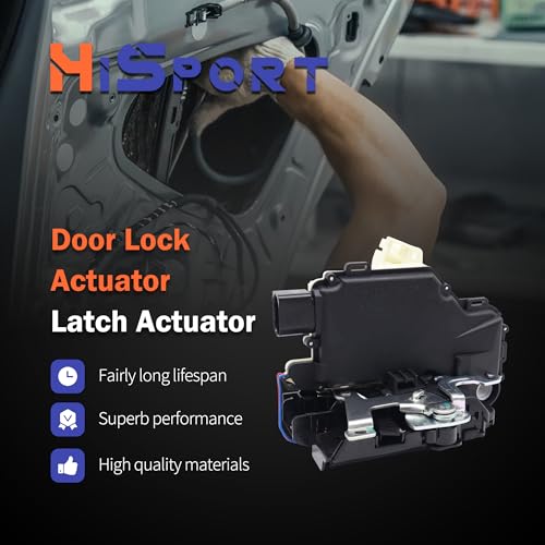 Image of HiSport Door Lock Latch Actuator Front Left Driver Side Compatible with Volkswagen VW Beetle Golf GTI Jetta Passat Rabbit Replace 3B1837015A