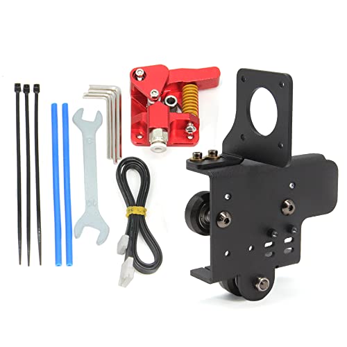 Yeebyee CR-10S Pro V2 Direct Drive Upgrade Kit Aluminum Alloy Plate with Dual Gear Extruder Kit Easy Print TPU Flexible Filament Only for CR-10S Pro V2 3D Printer (Aluminum Plate+Dual Extruder Kit)