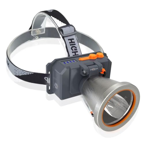 Image of Pick Ur Needs 150 Watt Laser Rechargeable Head Lamp 3 LED Mode Aluminum Body 2000mAh Battery Head Torch /Headlamp for Camping (Silver)