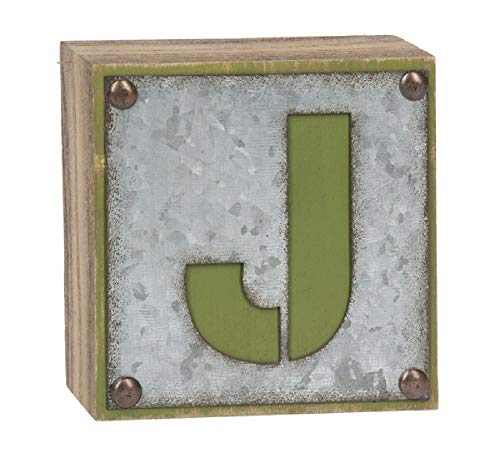 Image of Ganz Vintage J Letter Block