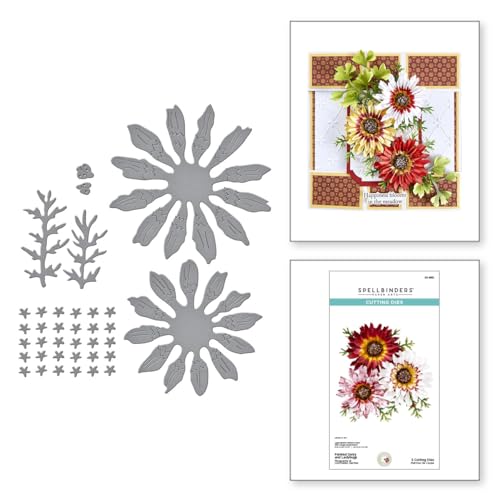 Matrice de découpe marguerite et coccinelle pour carterie créative et scrapbooking floral DIY
