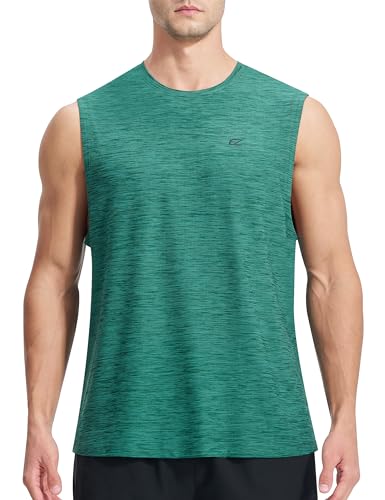 Image of EZRUN Men's Workout Sleeveless Shirts Quick Dry Muscle Swim Shirt Gym Fitness Running Beach Tank Tops