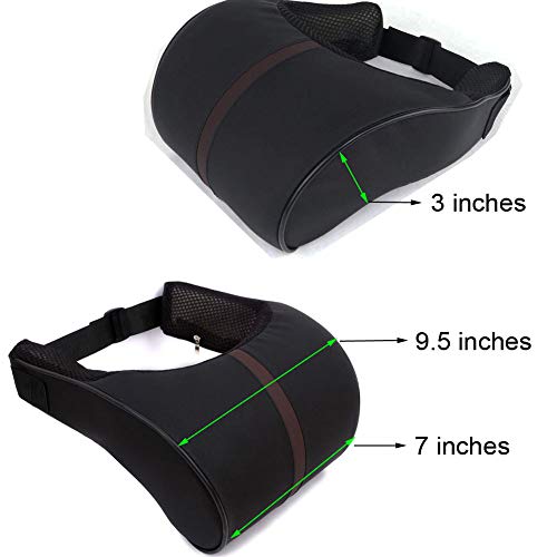 auto - kindersitz kopfstütze kopf kissen hals rest lordosenstütze kissen langsam rebound springback memory foam homdsim schwarz