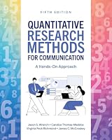Quantitative Research Methods for Communication 5E: A Hands-On Approach 019780098X Book Cover