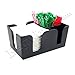 Winco BC-6 Bar Caddy with 6 Compartments,Black,Medium