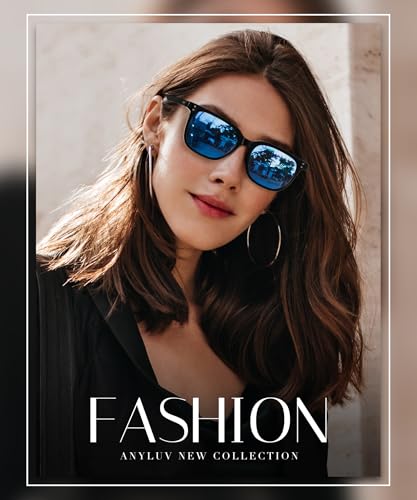 Image of ANYLUV Womens Sunglasses Polarized Sunglasses for Women, Trendy Woman Polarized Ultraviolet Protection Travel