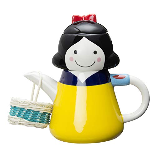 サンアート かわいい食器 「 ホワイトスノープリンセス 」 ティーポット&カップ(1人用ティーセット) SAN1834