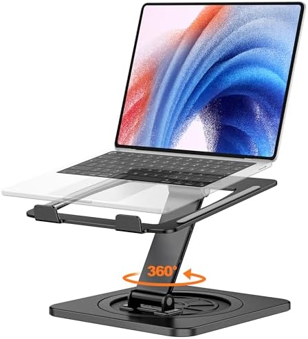 EOIWUY Soporte Portátil, Giro 360°, Aleación Aluminio, para MacBo...
