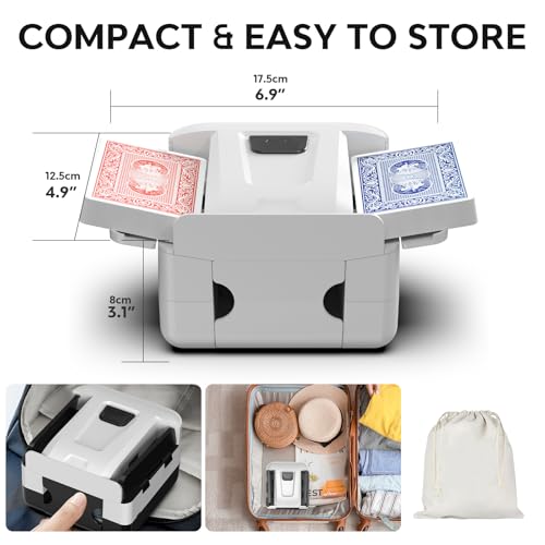Mélangeur de cartes automatique électrique rechargeable pour simplifier le jeu de belote