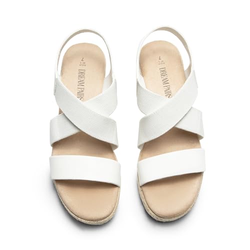 DREAM PAIRS Womens Platform Espadrilles Wedge Sandals, Slip on Elastic Ankle Strap Sandals for Women Casual Dressy Summer4