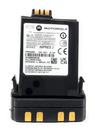 Motorola PMNN4486A PMNN4486 IMPRES2 Li-Ion Battery 3400 mAh