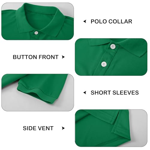 Image of Boy Polo Shirt Pique School Uniform Shirt for Kid Golf Top Youth Boy 5-14Y