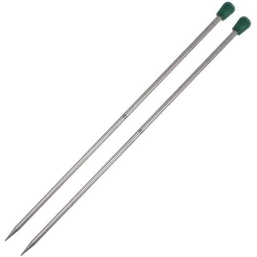 KnitPro The Mindful Collection Single Pointed Needles 16" (40cm), Silver, 7.00mm