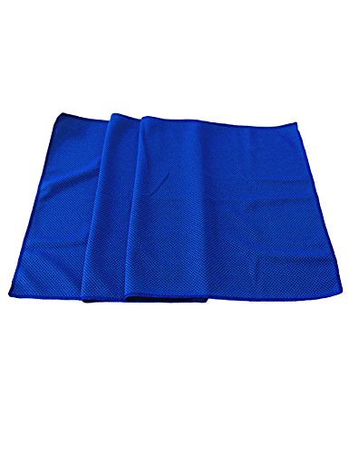 Jueshanzj Outdoor Towel Cool Quick Drying Navy Blue One Size