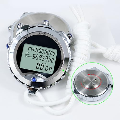 Chronomètre multifonction haute précision au centième de seconde avec mémoire - 4