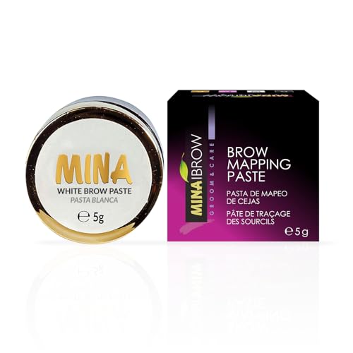 MINA White Brow Paste 5g | Draw Or Sketch The Right Shape Of The Eyebrow | Help To Perfect Your Brow Tinting