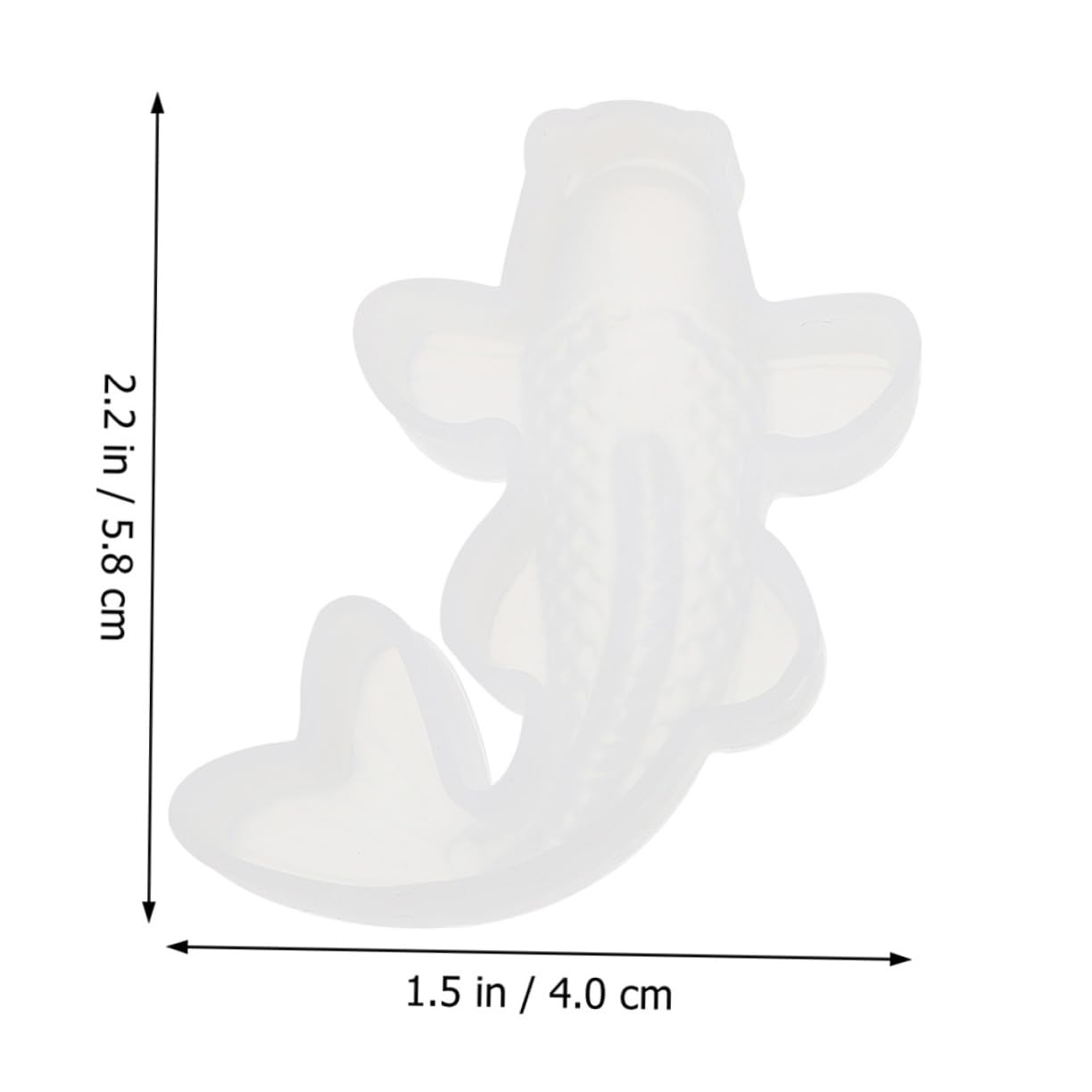 HEMOTON 12pezzi Stampo Silicone Per Carpe Da Mould Flessibile Per Decorazioni Di Torte e Sapone Facile Da Sformare e Riutilizzabile
