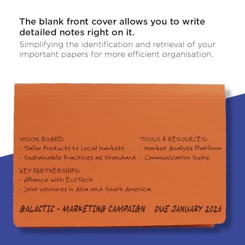 Guildhall PW2-ORGZ Folder Orange Legal - 4