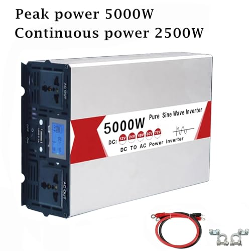 Convertisseur tension 5000w onde sinusoïdale contre les surtensions
