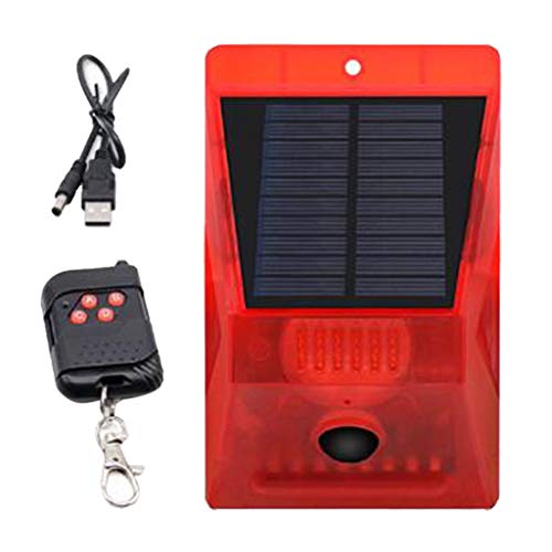 gazechimp Detector De Luz De Alarme Solar, Sensor De Movimento Infravermelho, Lâmpadas De Segurança