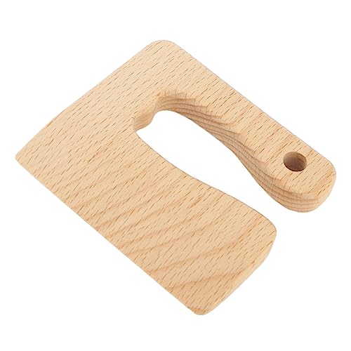 KIMISS Couteau en Bois pour Enfants, Jouet Ergonomique d'extérieur, Coupe-légumes et Fruits, Jouet de Cuisine pour Enfants de 2 à 8 Ans
