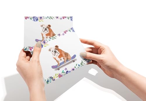 Image of Twigs Paper English Bulldog Thank You Cards, 12 Dog Stationery Note Cards