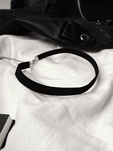 Sacina Goth Hippie Black Leather Choker, Dainty Choker Necklace For Women, Halloween Christmas New Year Jewelry Gift For Women #TOP4