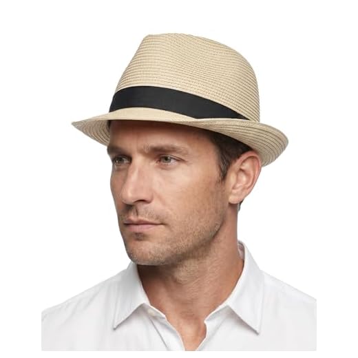 Zylioo Sun Hats S/M/L/XL/XXL Straw Hat Large Hats Fedora Trilby Summer UV Protection UPF+ Cuban Jazz Hat for Beach Holiday Travel Beige