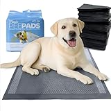 Top Dog (Black) Premium Puppy and Dog Training Pad with Quick-Dry Odor Control Carbon, 30 x 26 (Extra Large, 40 Pack)