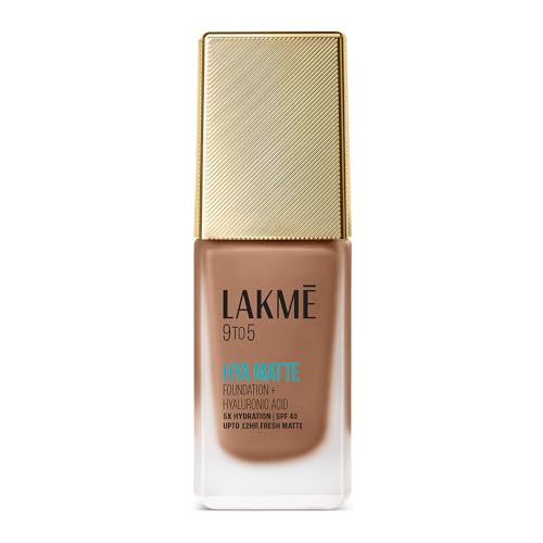 Image of Lakme 9to5 Hya Matte Foundation + Hyaluronic Acid Cool Cocoa - 25ml