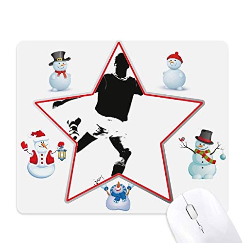 Tapis de souris Physique avec motif bonhomme de neige pour bureau