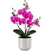 Faux Orchid 17.5” Tall Artificial Flower Indoor for Home Decor