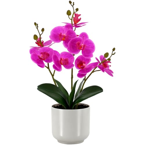 BTHM DSGN Faux Orchid 17.5” Tall Artificial Flower Indoor for Home Decor - image 1